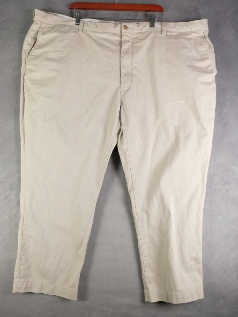 Polo Ralph Lauren Pants Mens 52X30 White Chino Cotton Straight Leg Preppy